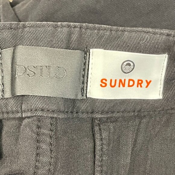 Sundry DSTLD Straight Leg Cargo Pant in Black - Size 26 - NWT - Picture 4 of 7